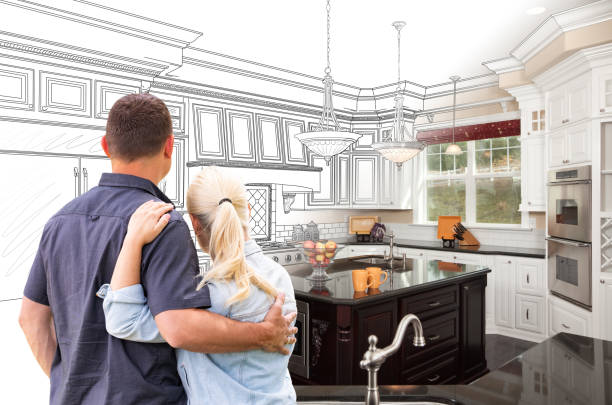 Professional Kitchen Remodeling technician working in Fountainville, PA